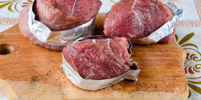 Рецепт стейка из говядины на сковороде