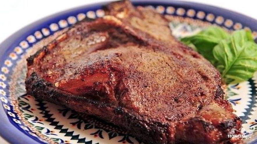 Рецепт стейка на кости в духовке