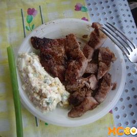 Рецепт Стейка на мангале