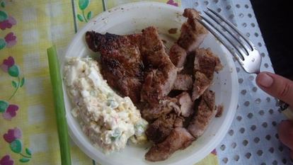 Рецепт Стейка на мангале