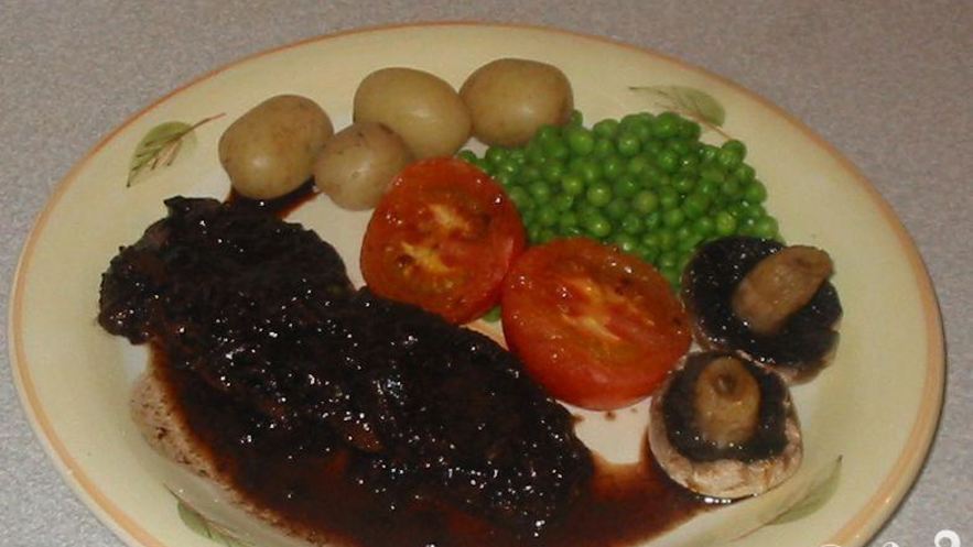 Рецепт стейка с французским соусом