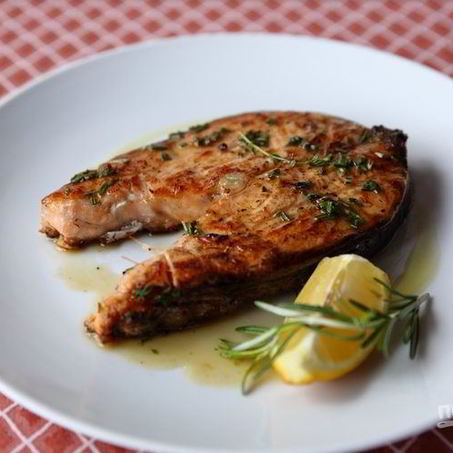 Рецепт Стейка семги на гриле