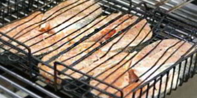 Рецепт стейка семги на гриле