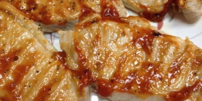 Рецепт свиного стейка-гриля с ананасом