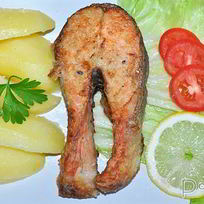 Рецепт Жареных стейков семги