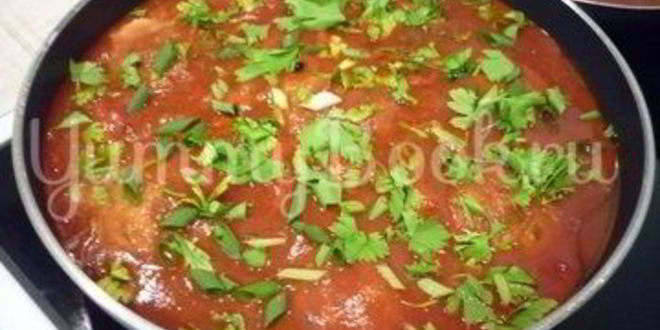 Рецепт чесночных тефтелей с морковью в остром соусе