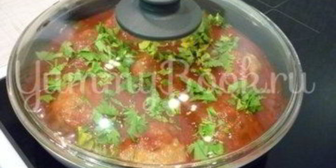 Рецепт чесночных тефтелей с морковью в остром соусе