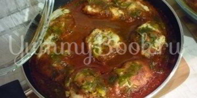 Рецепт чесночных тефтелей с морковью в остром соусе