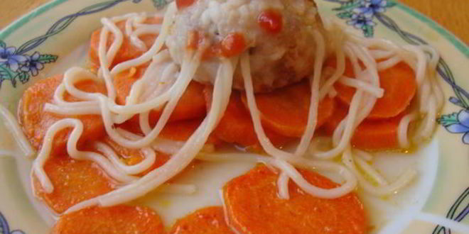 Рецепт осьминожек из тефтелек и спагетти