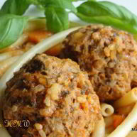 Рецепт Пасты в соусе Балканы и тефтели Ежики