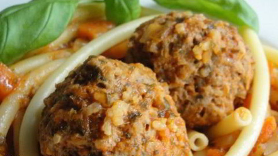 Рецепт пасты в соусе балканы и тефтели ежики