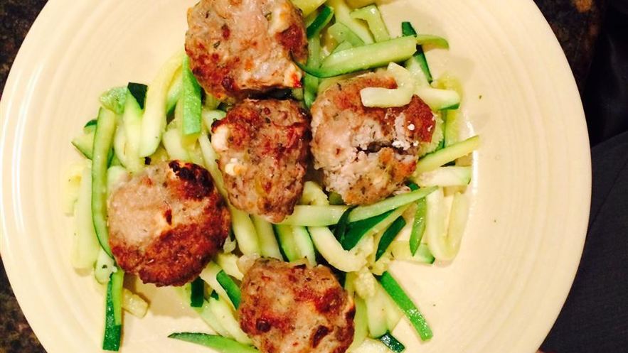 Рецепт тефтелей с фетой и оливками