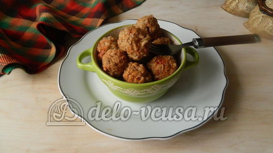Рецепт тефтелей с рисом в мультиварке