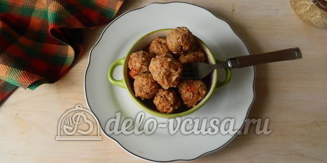 Рецепт тефтелей с рисом в мультиварке