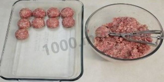 Рецепт тефтелей в сливочном соусе в духовке