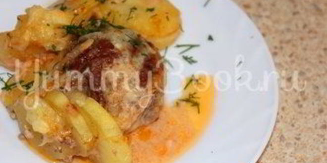 Рецепт тефтелей запеченных с картофелем