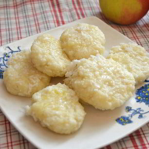 Рецепт Ленивых вареников с кокосовой стружкой