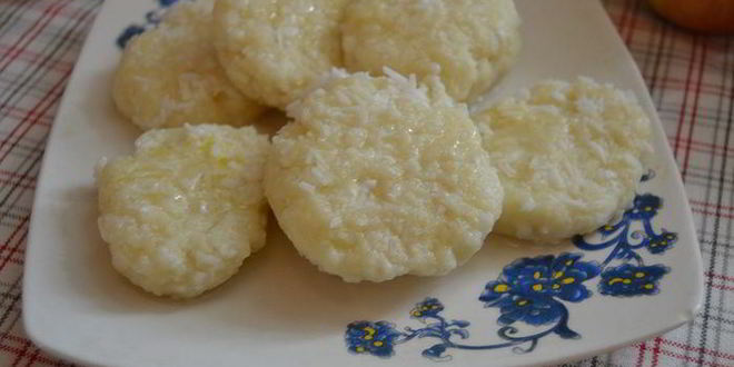 Рецепт ленивых вареников с кокосовой стружкой