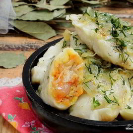 Рецепт Постных вареников с капустой