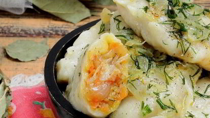 Рецепт Постных вареников с капустой