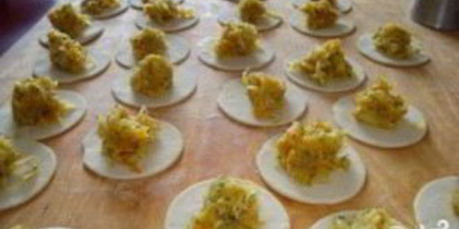 Рецепт постных вареников с капустой