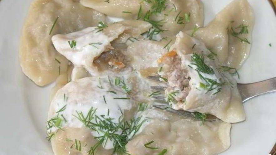 Рецепт вареников с капустой и мясом