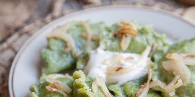 Рецепт вареников с картофелем и шпинатом