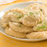 Рецепт Вареников с картофелем и зеленью