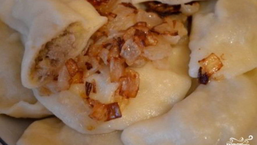 Рецепт вареников с картошкой и печенкой