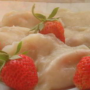 Рецепт Вареников с клубникой на заварном тесте