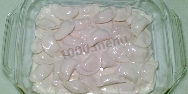 Рецепт вареников с медовой сметаной