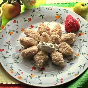 Рецепт Яблочных вареников без муки