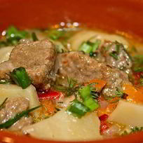 Рецепт Жаркого из говядины в горшочках