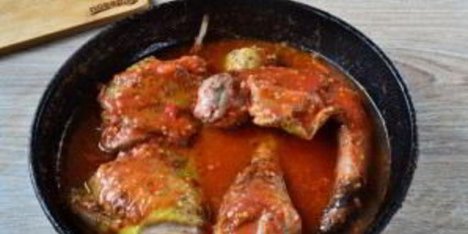 Рецепт жаркого из гуся