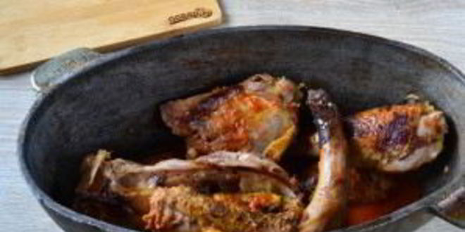 Рецепт жаркого из гуся