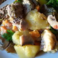 Рецепт Жаркого из куриной печени в горшочках