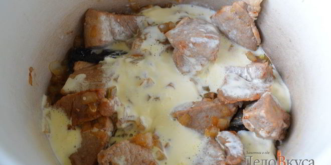 Рецепт жаркого по-домашнему с мясом и грибами