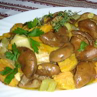 Рецепт Жаркого с курицей и грибами