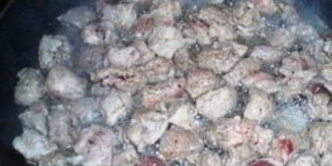 Рецепт жаркого с мясом и грибами