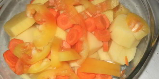 Рецепт жаркого с овощным рагу