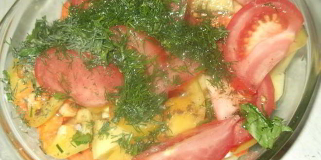 Рецепт жаркого с овощным рагу