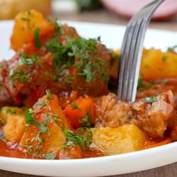 Рецепт Жаркого с ветчиной