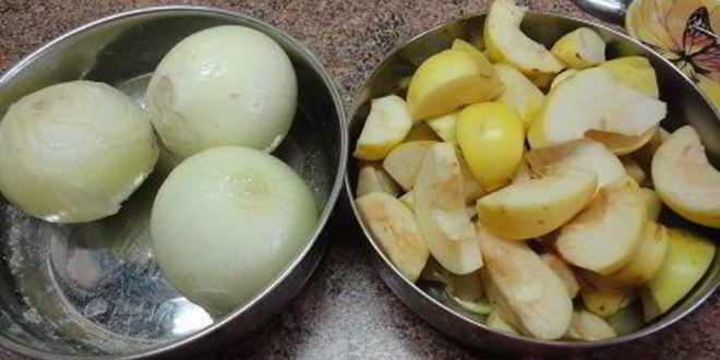 Рецепт жаркого с яблоками