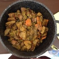 Рецепт Жаркого в мультиварке из свинины по-сельски