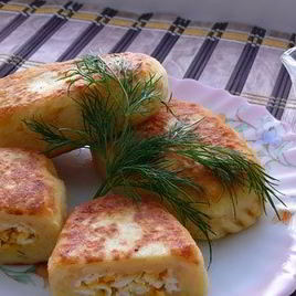 Рецепт Картофельных зраз с яйцом