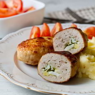 Рецепт Куриных зраз с яйцом