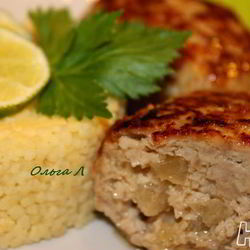 Рецепт Мясных зраз с ананасами