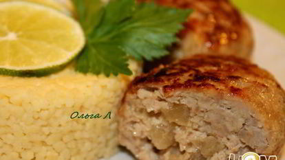 Рецепт Мясных зраз с ананасами