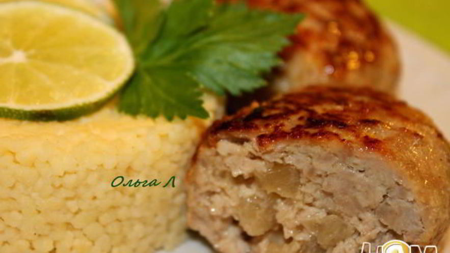 Рецепт мясных зраз с ананасами