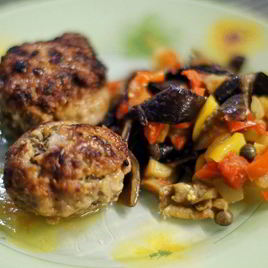 Рецепт Мясных зраз с грибами